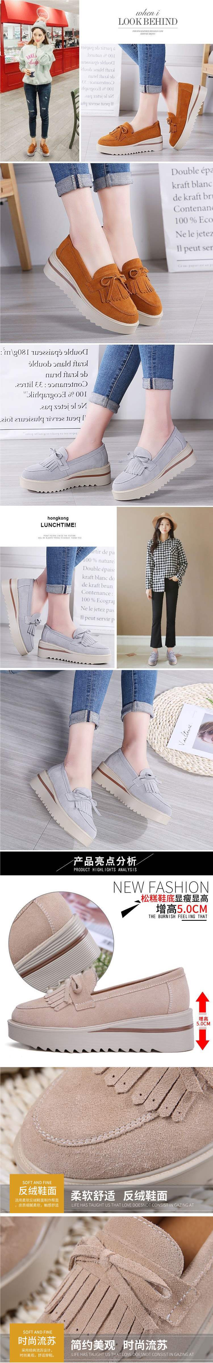 VIVIDENT New Spring and Autumn Platform Shoes for Women, Thick Sole Wedge, Large Size Slip-On Casual Mom Shoes