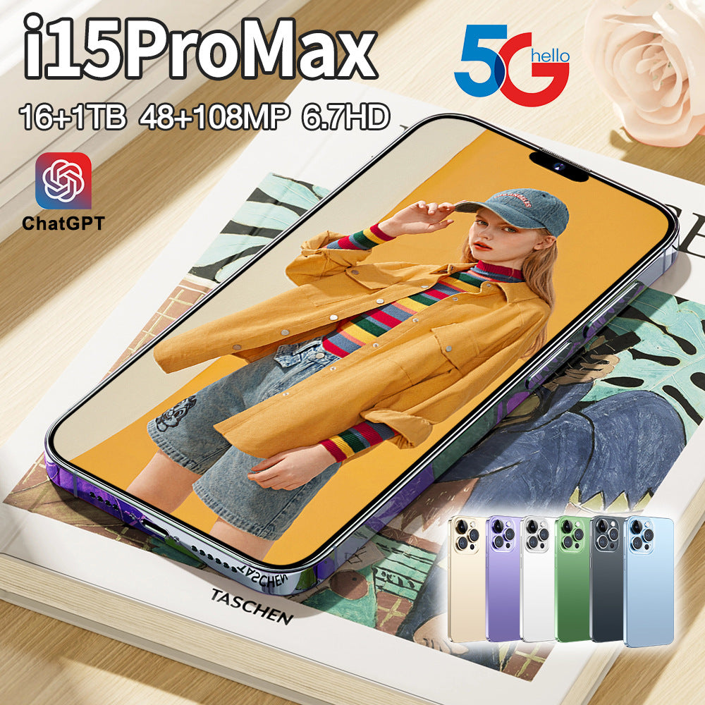 In-stock Mobile Phones i15 ProMax Android Phone16+1TB Smartphone Source Factory(Popular)