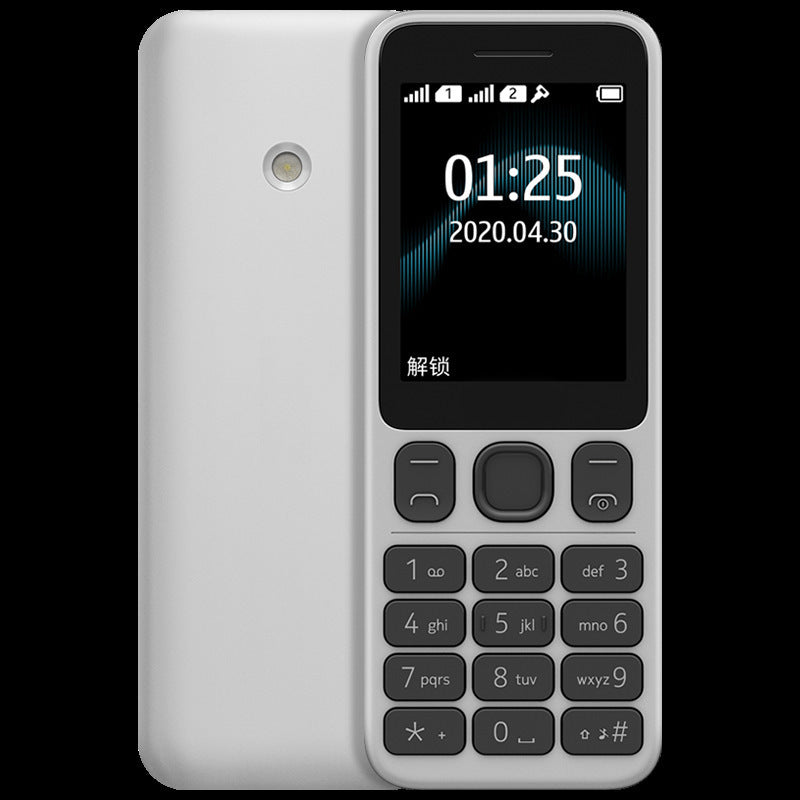 125Straight button elderly phone quad-band non-smartphone GSM Dual Card2G Elderly Student Device