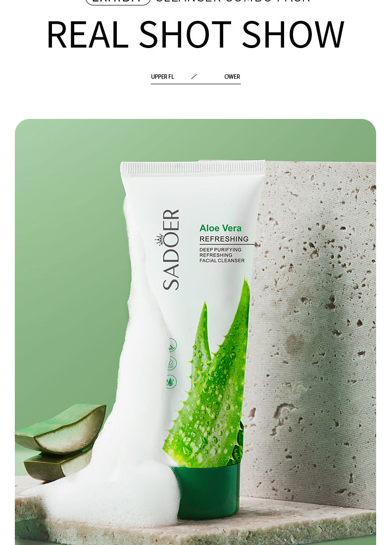 Full English Facial Cleanser SADOER Rose Facial Cleanser100g Deep Cleaning  Foreign Trade Live Wholesale