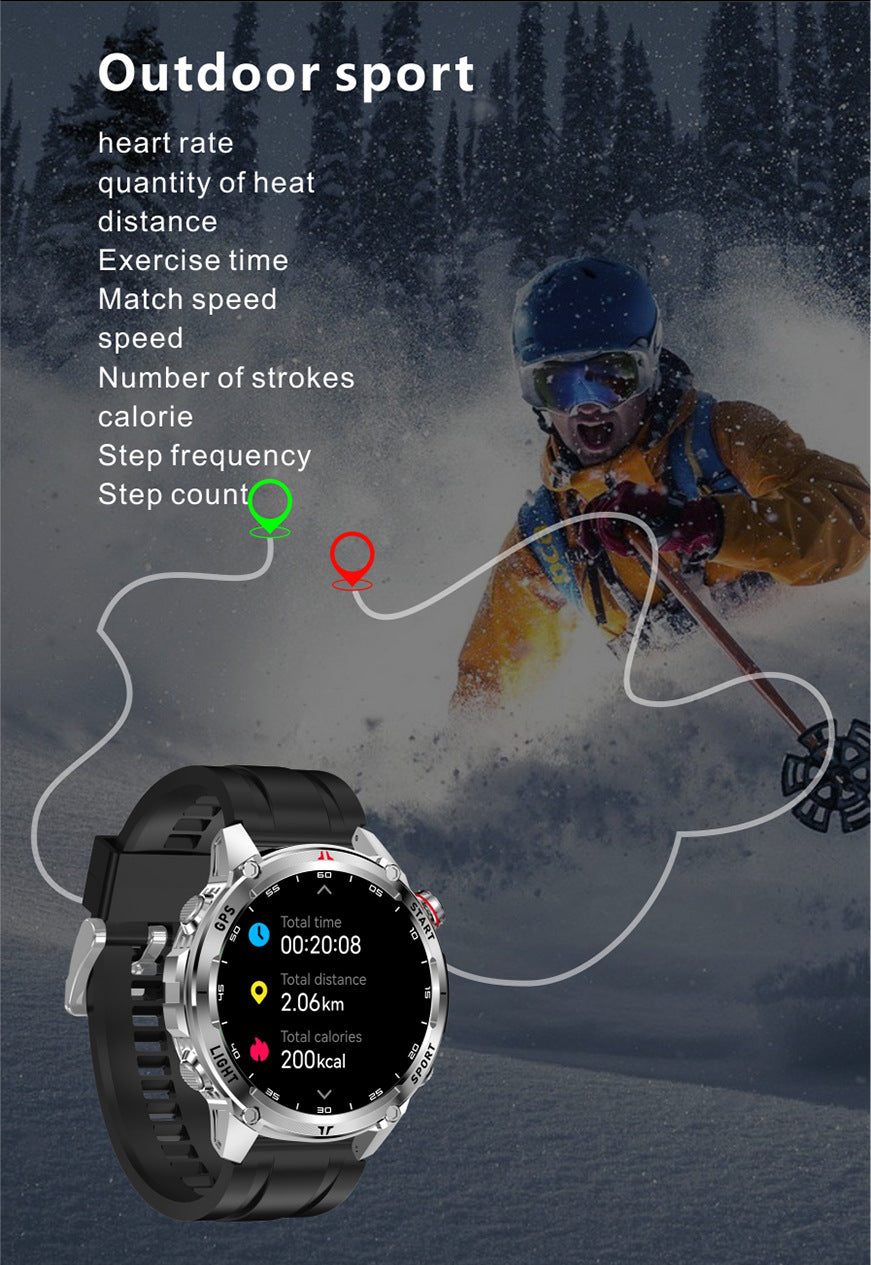 W10 Pro Smart Watch Bluetooth Call True Heart Rate Step Sleep IP68Deep Waterproof GPS Positioning and Three-Proof