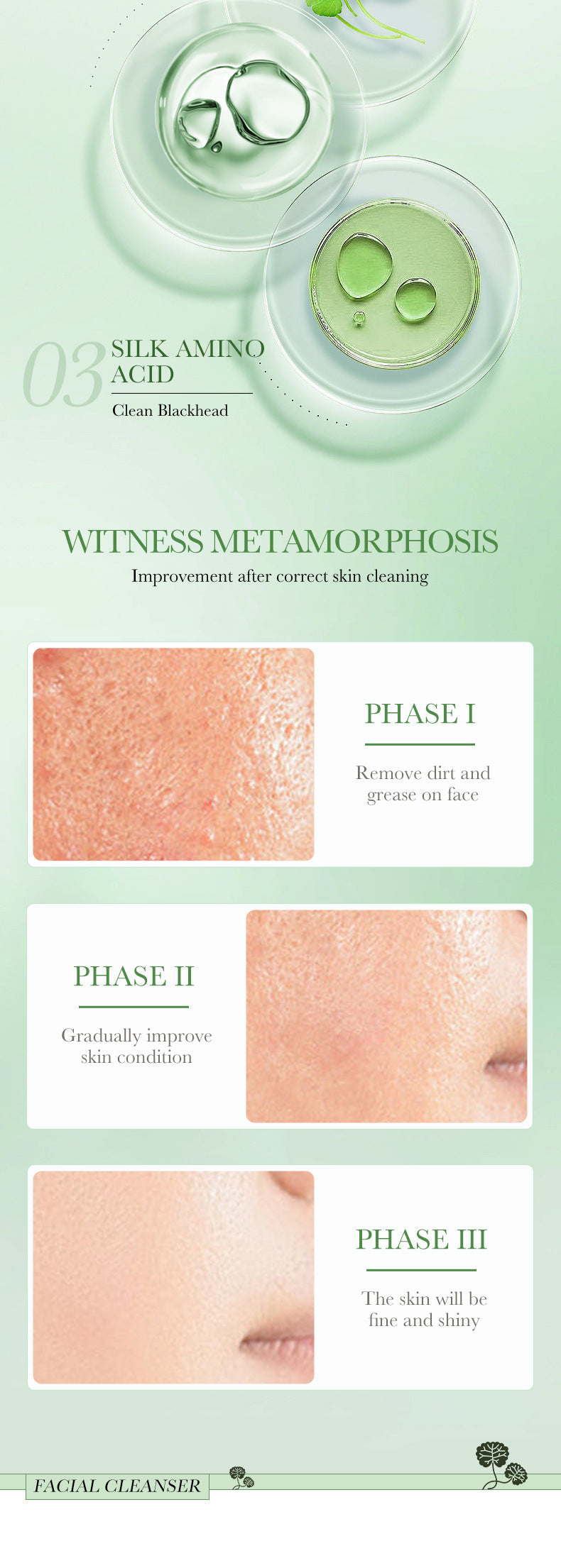 Centella Asiatica Skin Care Set in English BIOAOUA Cleansing, moisturizing and moisturizing six-piece set  foreign trade wholesale