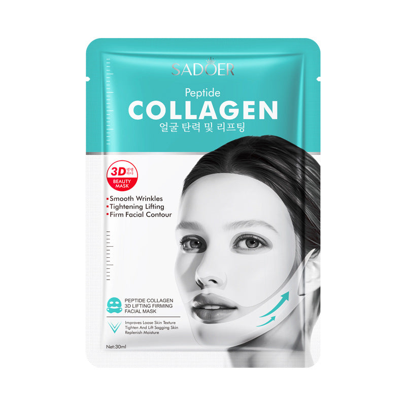 Full English Polypeptide Collagen Protein3D Lifting and Firming Face Mask SADOER Hydrating and Moisturizing Face Mask Wholesale