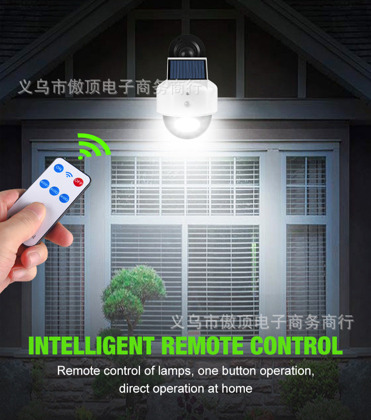 Simulated Surveillance Light Solar Garden Light Fake Camera Street Light Human Body Sensor Wall Light Split-Type Garden Light