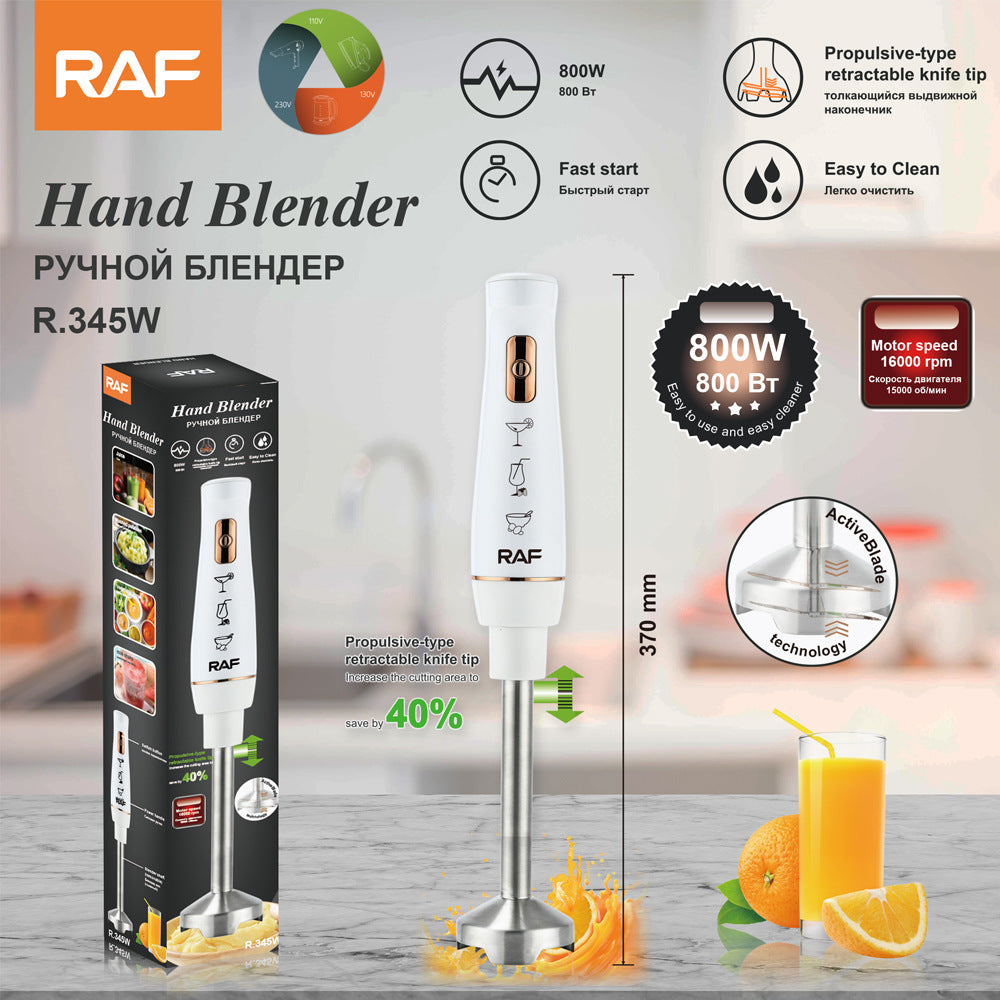 RAF EU Standard Handheld Cooking Stick Mixer Multi-Functional Household Food Cooking Auxiliary Food Baking