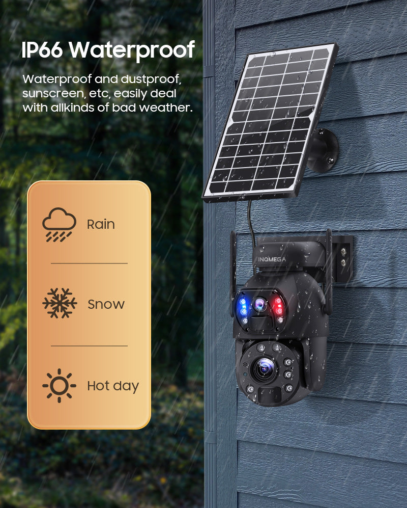 In-stock Solar Camera Dual Lens4G Outdoor HD Surveillance202x Zoom Camera Intelligent Surveillance