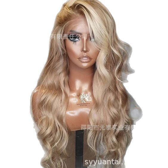 Highlight Honey Blonde Loose Wave Lace Front Wigs for Women