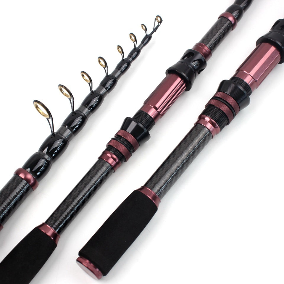 New Ultra Short Sea Rod Carbon High Quality Portable Fishing Rod Retractable Lure Casting Rod Fishing Gear Manufacturer Wholesale