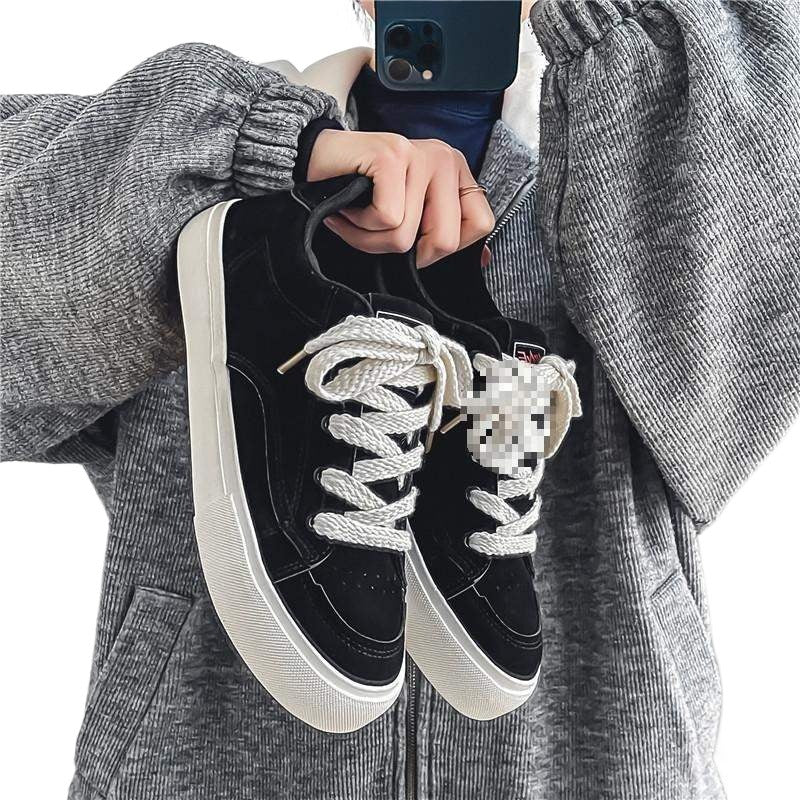 Men's Trendy Shoes2025New American Retro Niche Casual Sneakers ins Internet Celebrity Versatile White Sneakers