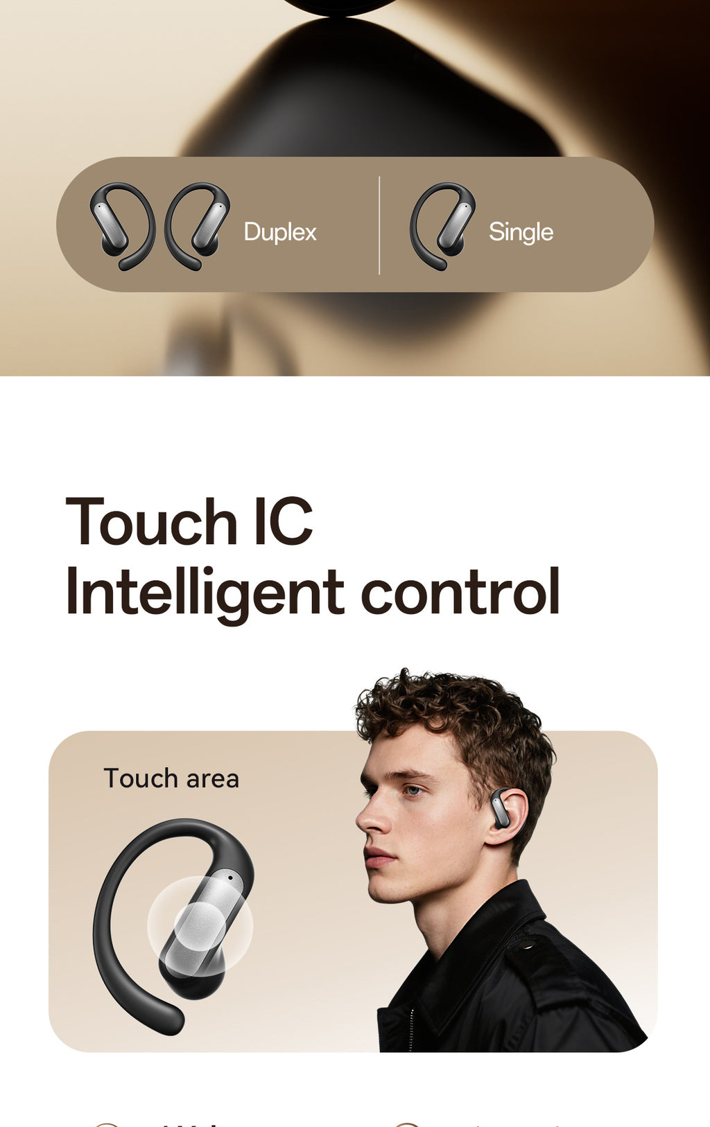 2025New M140Long Battery Life Ear-Hook Headphones Private Model High Appearance Long Battery Life Wireless Bluetooth Headphones