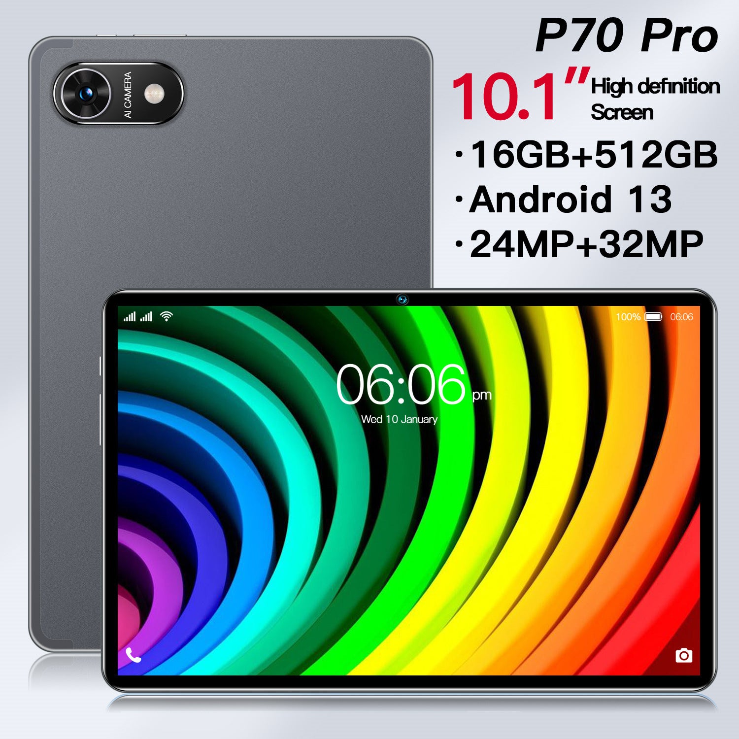 New10Inch Tablet Pc P70Android512GWiFi Bluetooth4G Factory Price for Calls(Popular)