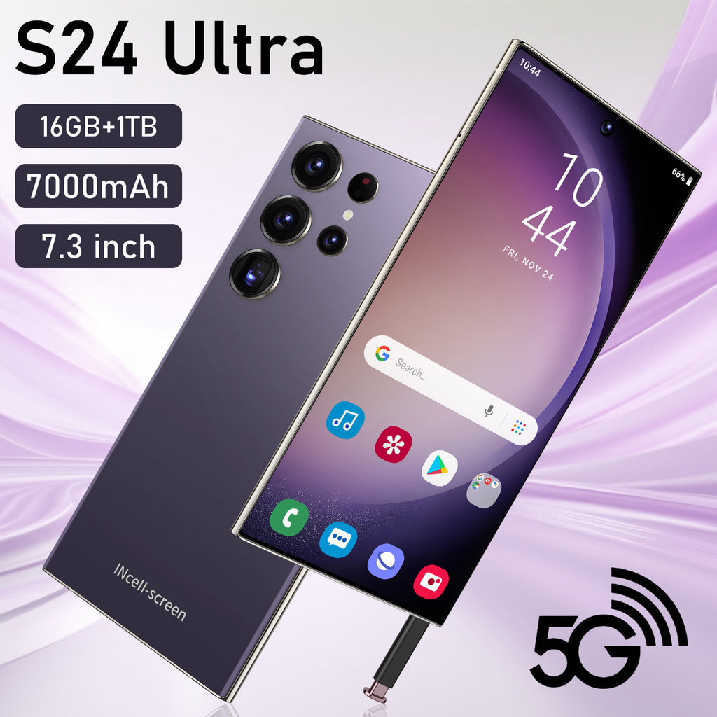 New S24Ultra Smartphone7.3Large Screen16+1T In-stock supply for Android phones(Popular)