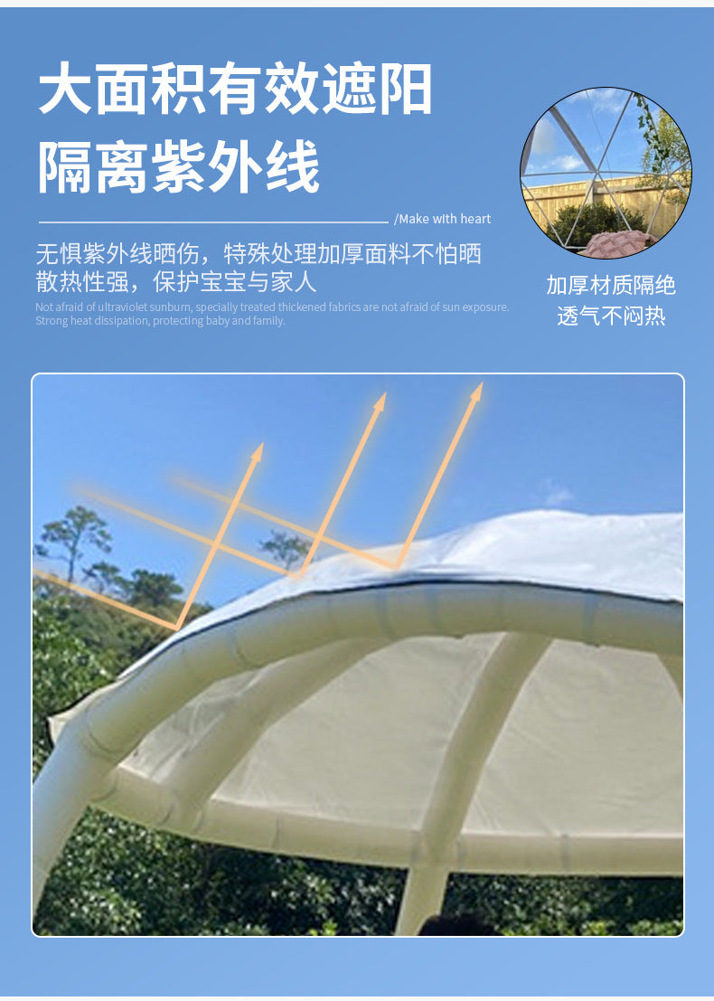 Kaila Outdoor Portable Inflatable Pavilion Round Pavilion Villa Garden Landscape Pavilion Open-air Restaurant Tent