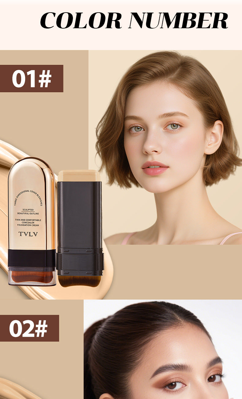 Eraser Double-ended Foundation Cream20g Concealer Moisturizing Long-lasting Makeup Removal Matte Lightweight Foundation