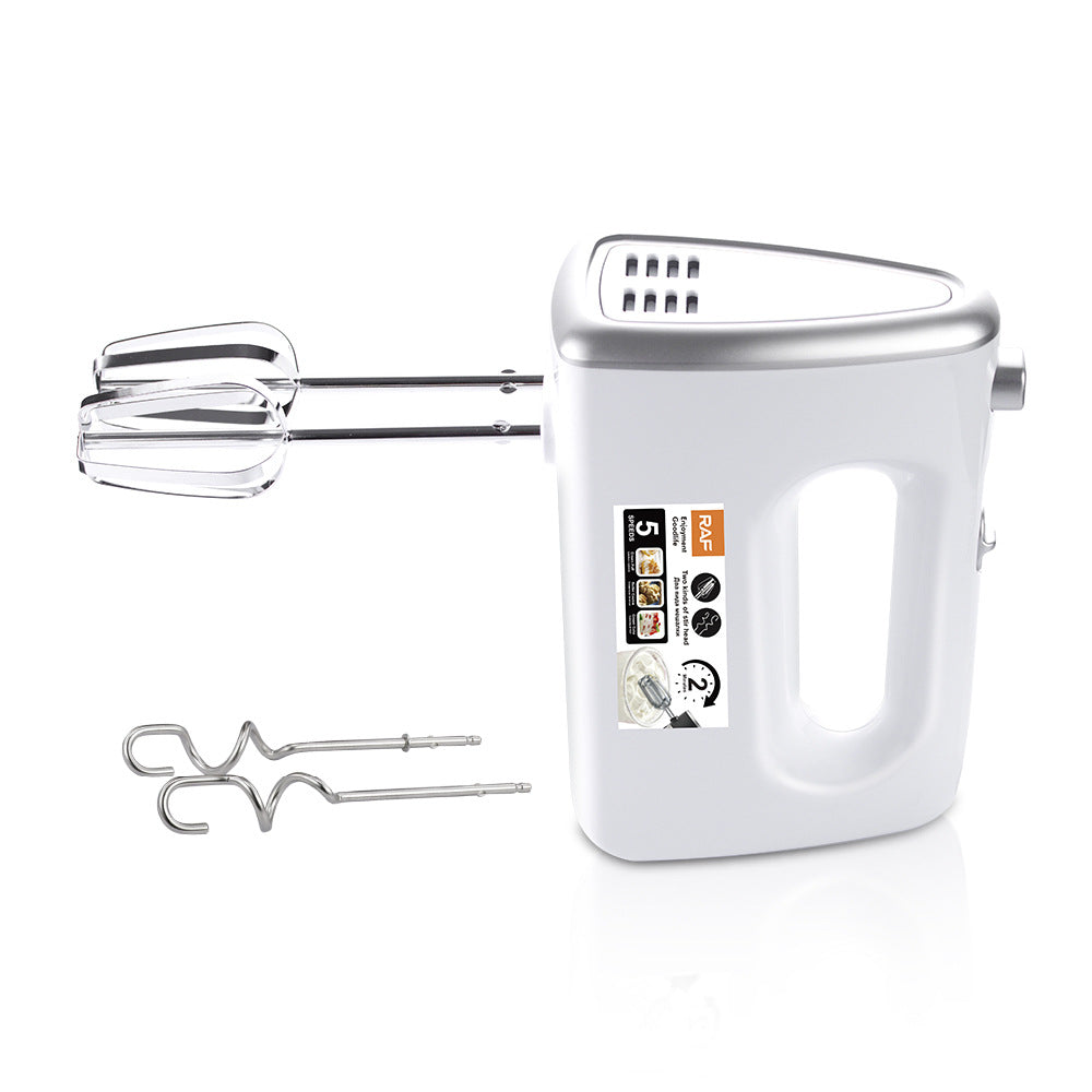 RAF European Standard5Electric Egg Beater Household Handheld High-Power Egg Mixer Dough Kneading Baking Blender R6632
