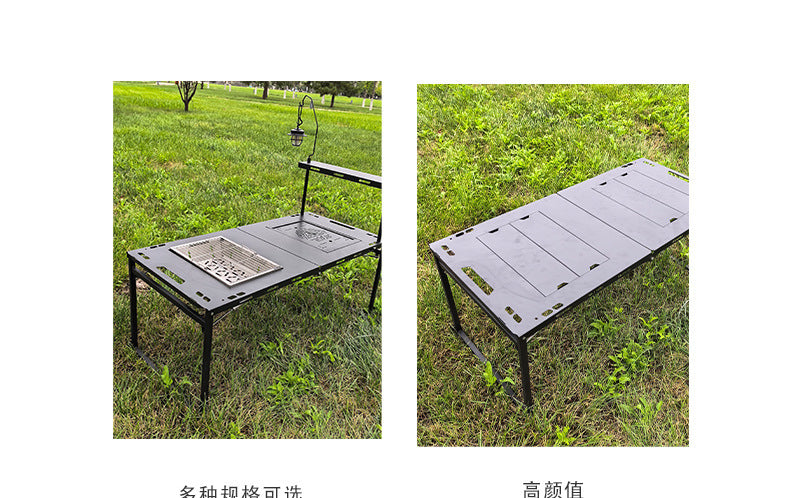 Camping Table Two Units IGT Hydraulic Rod Tactical Table Folding Tea Table Multifunctional Detachable Barbecue Table Outdoor