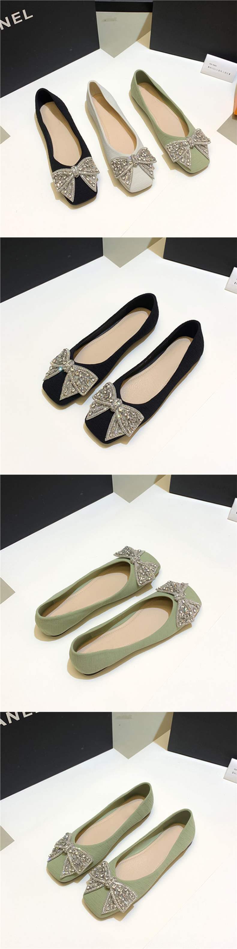 Women's Summer Square Toe Flats2025New Style Loafers Flat Shallow Soft Leather Shoes Internet Celebrity Versatile Gentle Shoes