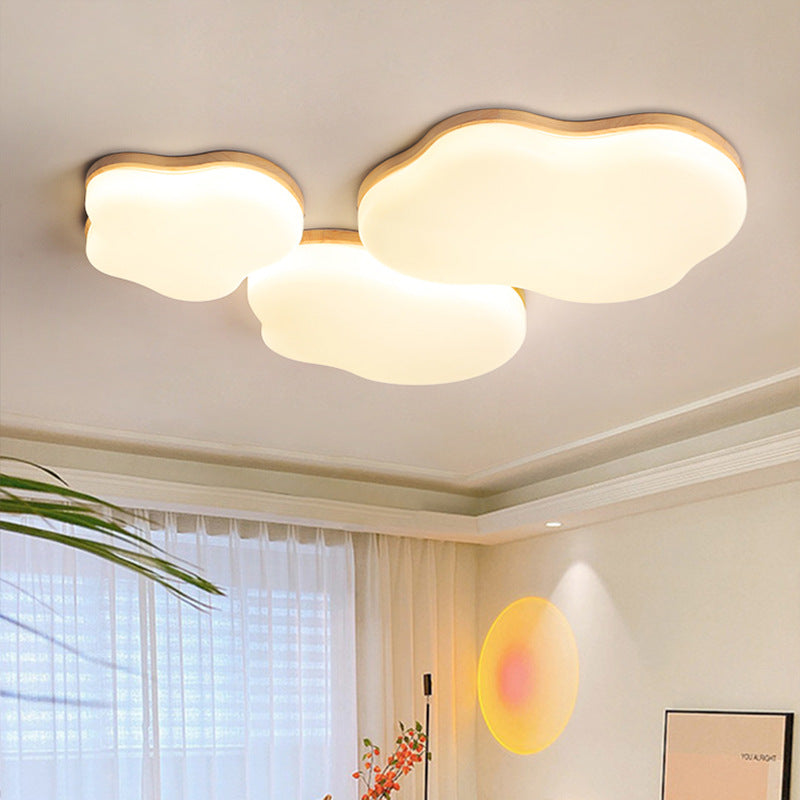 Bedroom Ceiling Lamp Modern Minimalist Irregular Cloud Study Lamp Nordic Art LED Master Bedroom Room Full Spectrum