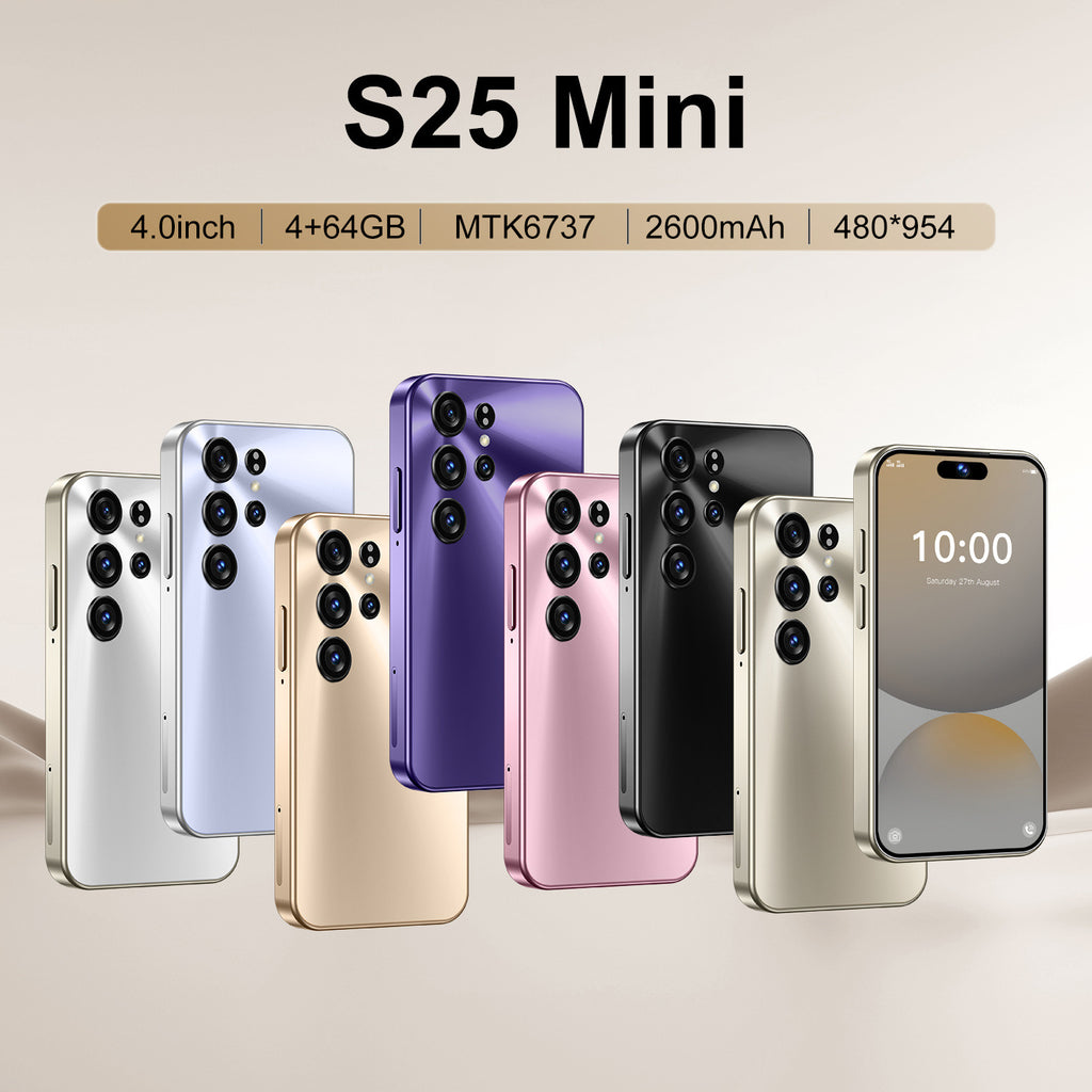 Hot Sale S25 Mini Mini Smartphone4+64G All-Network Dual-SIM Dual-Standby Android mini Mobile Phone