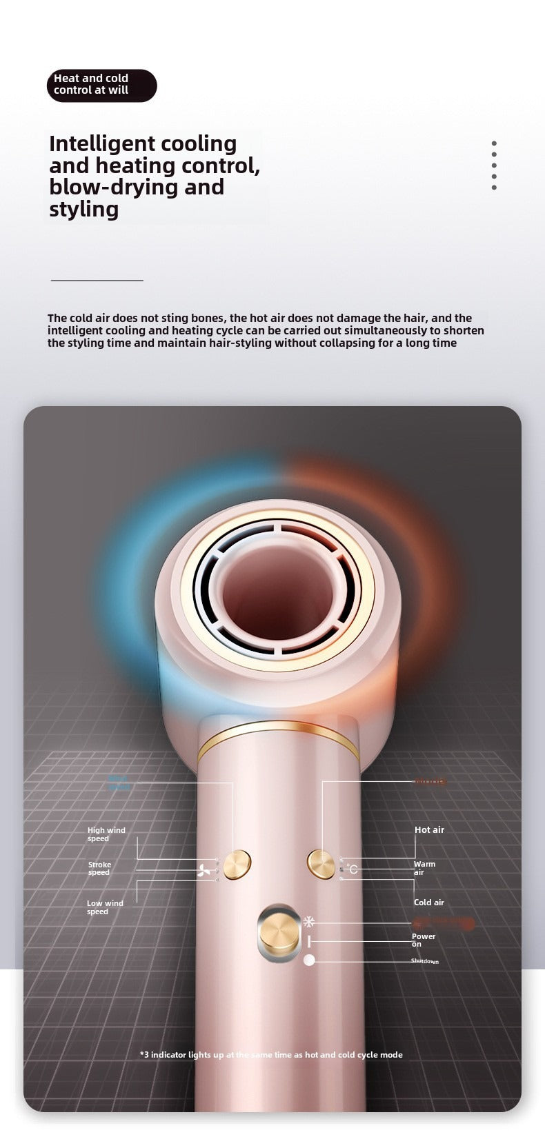 high-power hair dryer negative ion home electric hair dryer Fully Automatic Curling Iron Silent High-Speed Hair Dryer