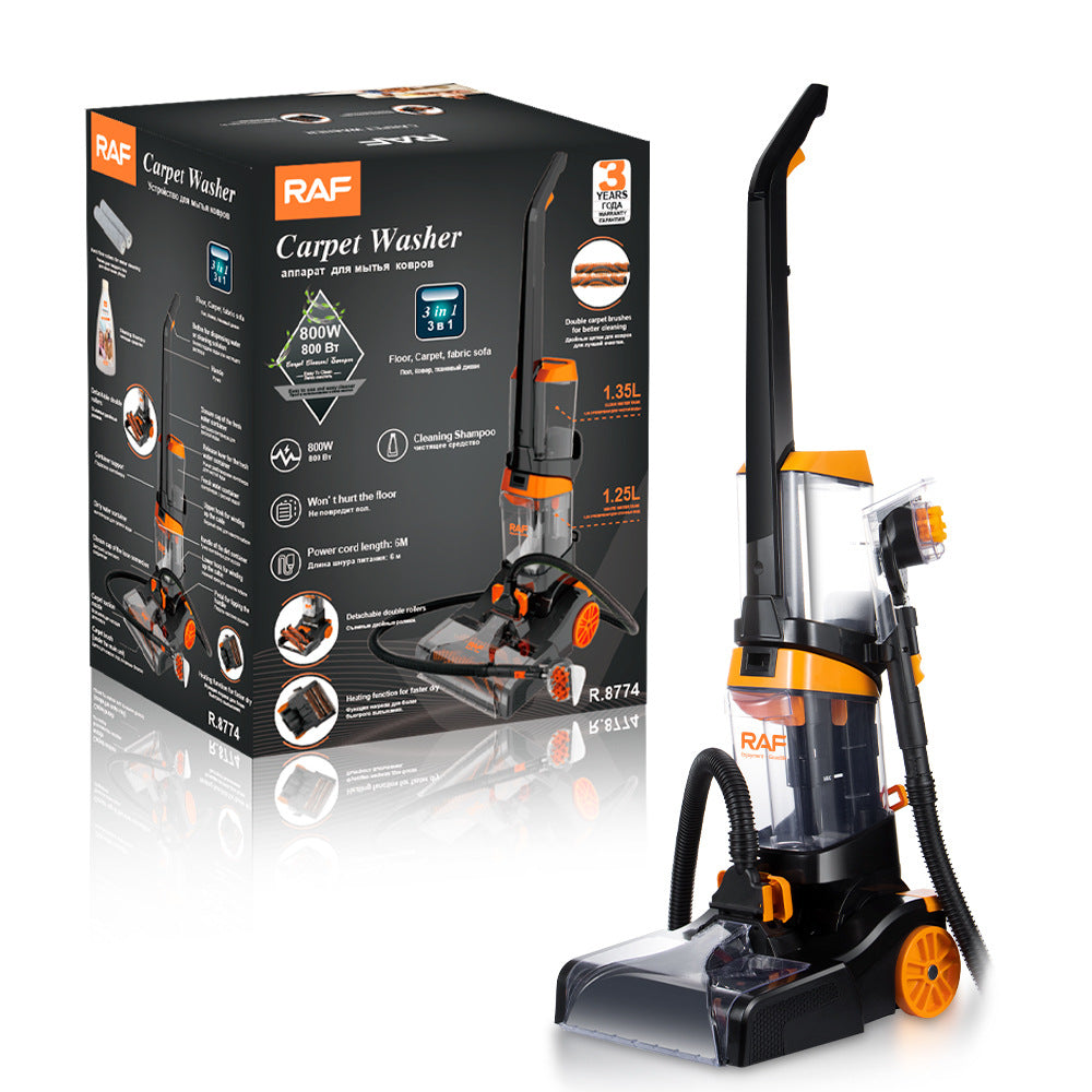 RAF European Standard Household Multifunctional Sweeper Vacuum Handheld Carpet Cleaner 2-in-1 Mop and Wash Machine