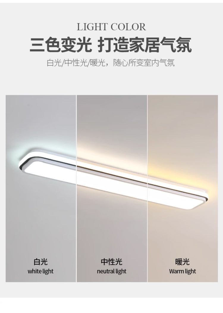 Simple and Modern led Ceiling Light Strip Shape Lamp for Training Room Classroom Gym Car Beauty Lighting Fixture