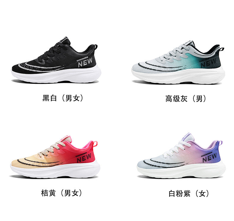 New Jogging Carbon Plate Running Shoes Men Women Couples Breathable Lightweight Marathon Training Outdoor Casual Sports Shoes