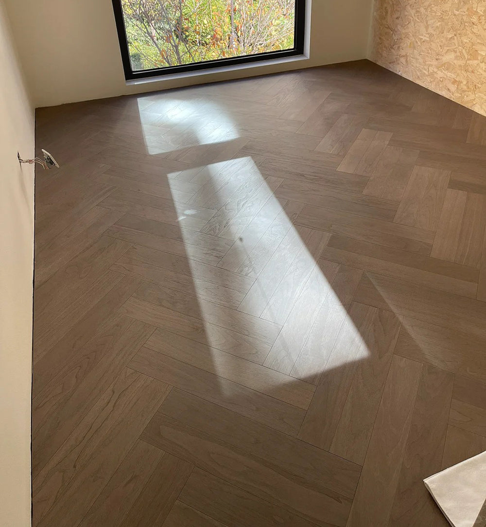 14mm Engineered Black Walnut Wood Flooring | Multi-ply Structure Waterproof & Anti-Slip | Customizable for Park Outdoor Projects
