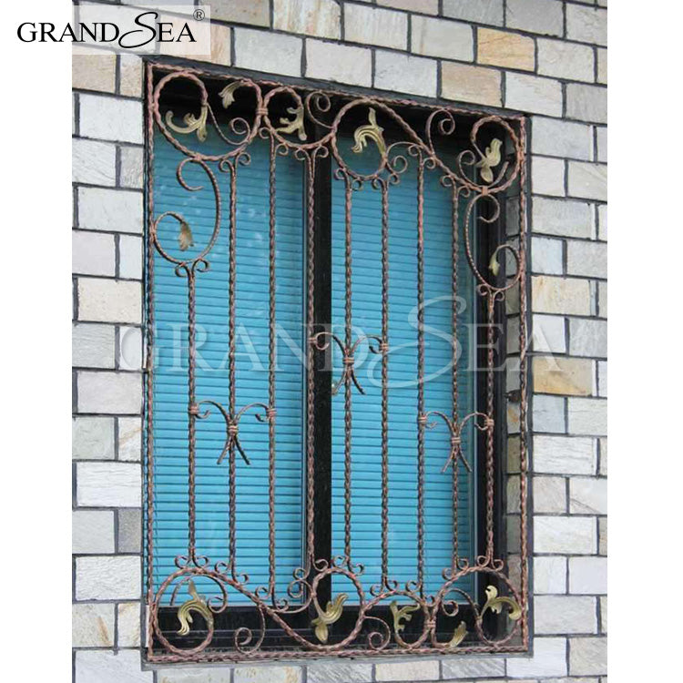 2020 Latest Iron Window Grill Stainless Steel Burglar Proof Design