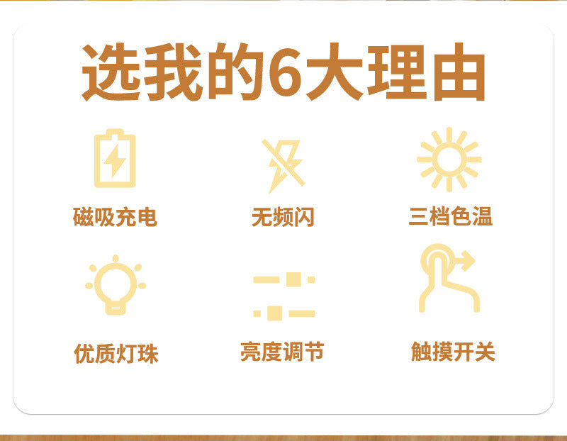 Three-level Light Adjustment Eye Protection Desk Lamp Multi-functional Wireless Charging Student Special Lamp Bright Enough Bedroom Reading Lamp