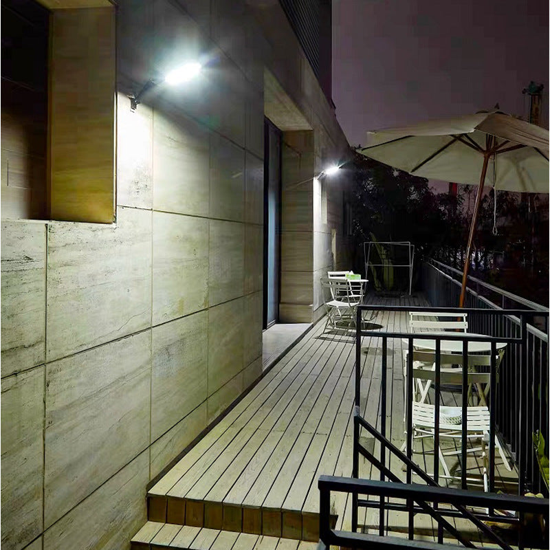 Solar Street Light Outdoor Integrated Light Human Body Sensing Garden Light Waterproof Wall Lighting with Remote Control