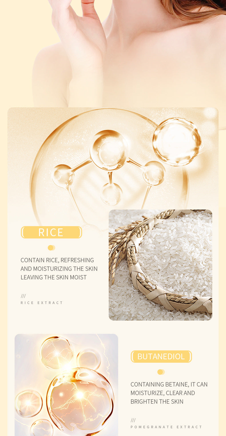 Full English Rice Skincare Set BIOAOUA Rice Puree Series Six-Piece Set Box  Wholesale