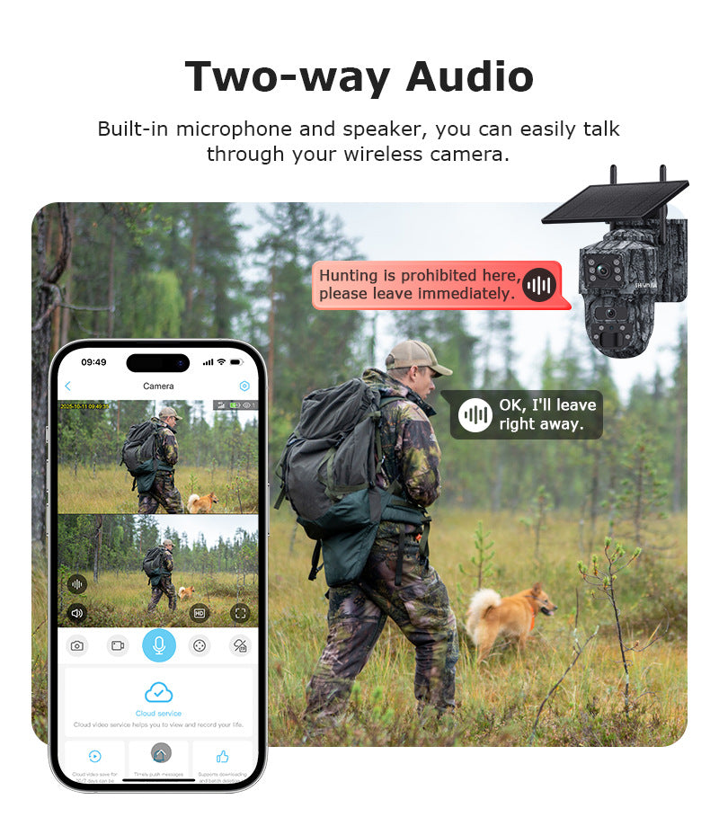 AOV Low Power Consumption4G Solar camera outdoor wireless600Ten Thousand Pairs of Lenses