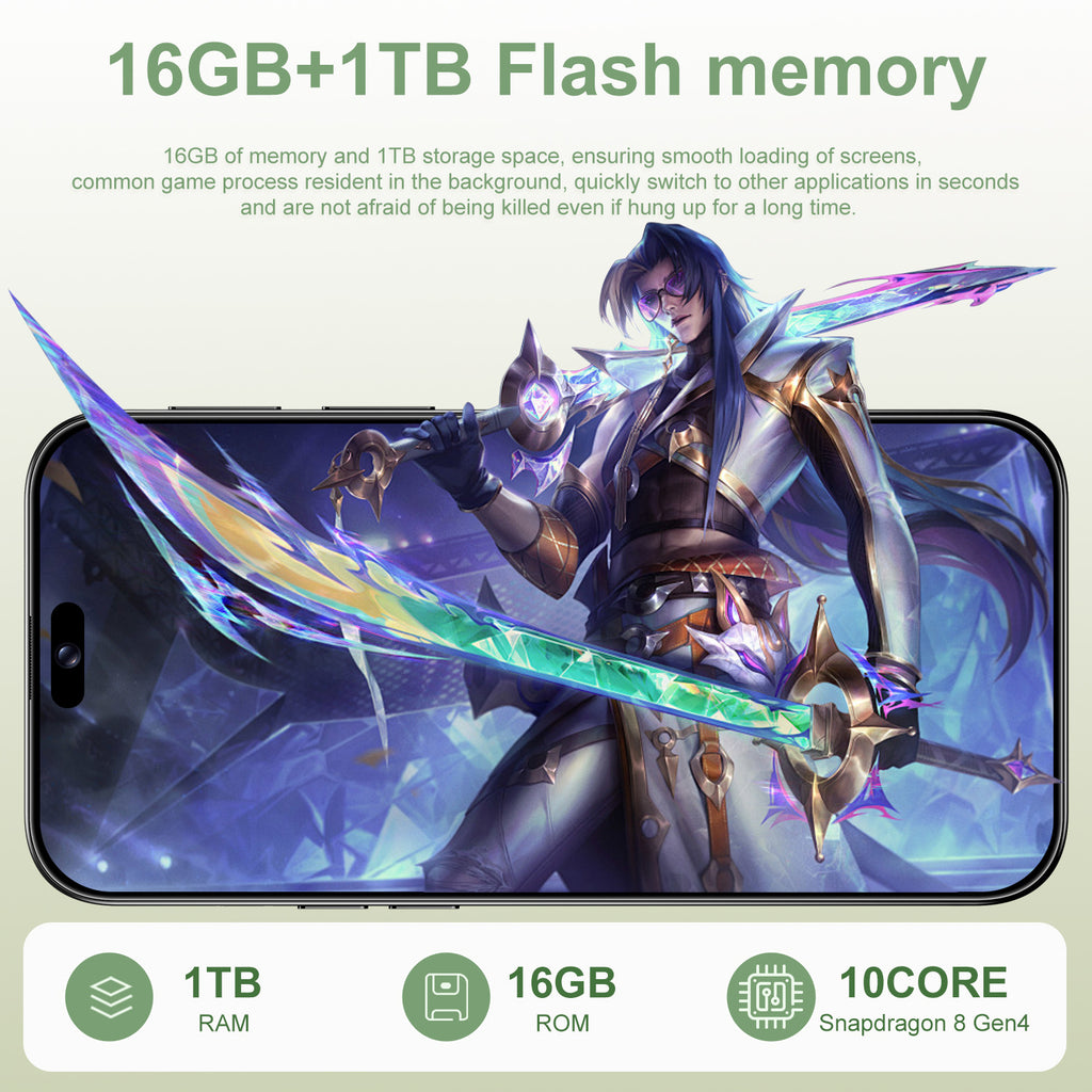 New model exclusive i16 Pro Max Intelligence5G Extra-large Screen Mobile Phone16+1T Overseas Version Direct Source Sale