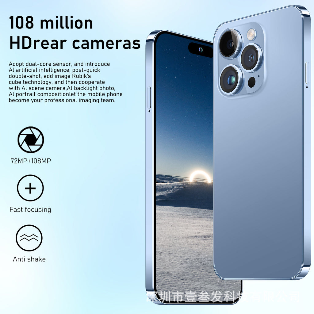 I15 ProMax Popular4+64G 6.5Inch Large Screen All-in-One Machine True4G Smart New Phone