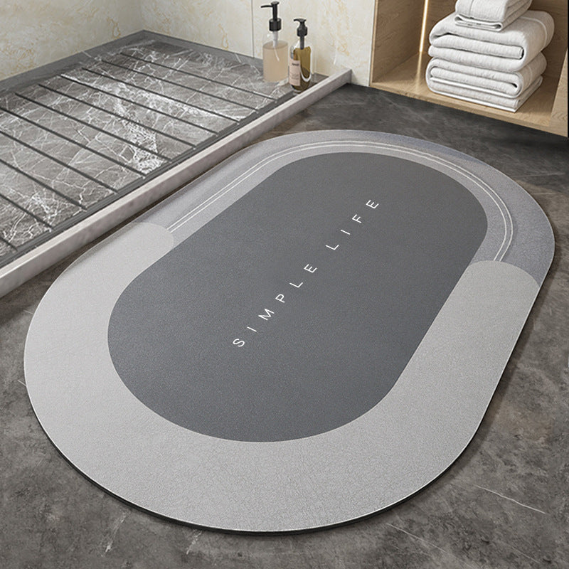 Geometric Abstract Entryway Non-Slip Mat Home Bathroom Doorway Water Absorption Soft Mat Easy to Clean Tech Cloth Entrance Mat