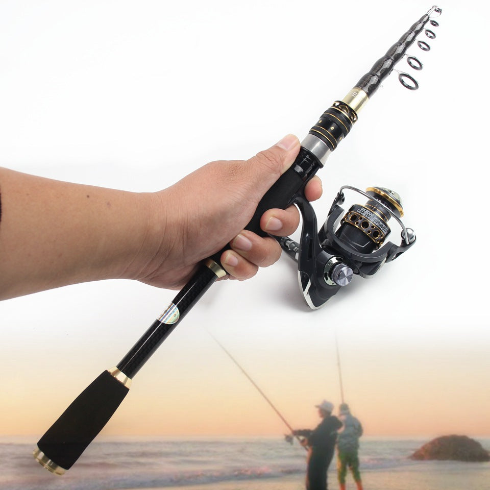 Carbon Fiber Sea Fishing Rod 2.1Hard Fishing Rod Super lightweight High Strength Travel Portable Fishing