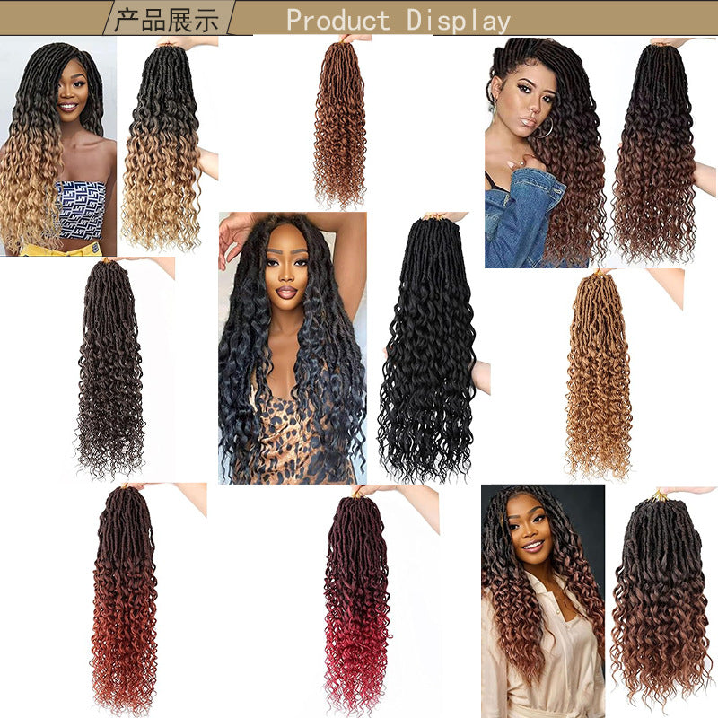 14-301 Inch Synthetic Dreadlock Crochet Wig DEEPNULocscrochethair Scattered Tail Celebrity Fashion