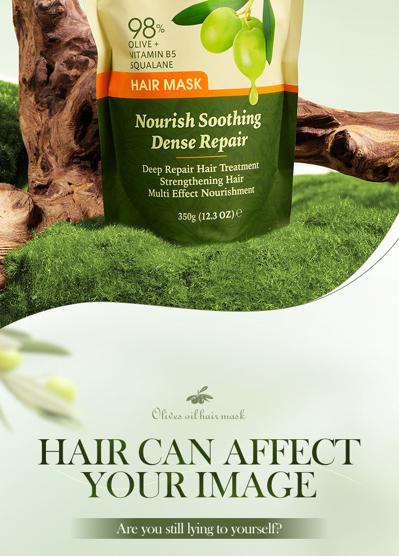 Olive Oil Hair Mask350g SADOER Repair and Improve Frizz Bagged Hair Mask Cross-Border Wholesale