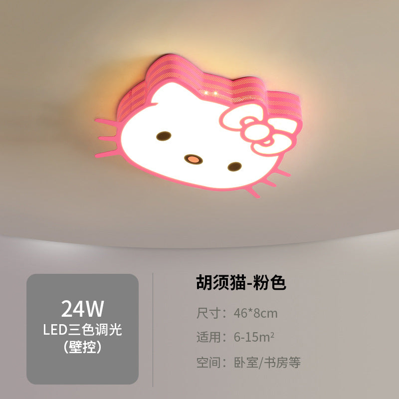 Children's Room Lamp Girl Modern Simple Boy Round Ceiling Lamp Cozy Bedroom Lamp Creative Kindergarten Classroom Lamp