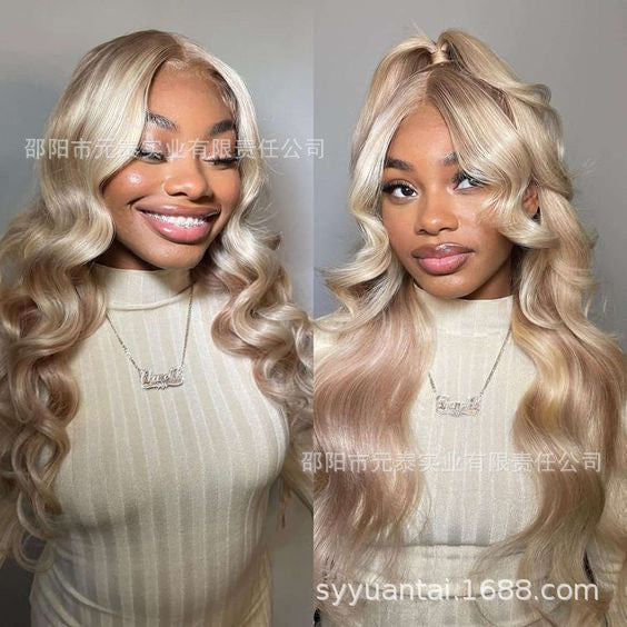 Highlight Honey Blonde Loose Wave Lace Front Wigs for Women