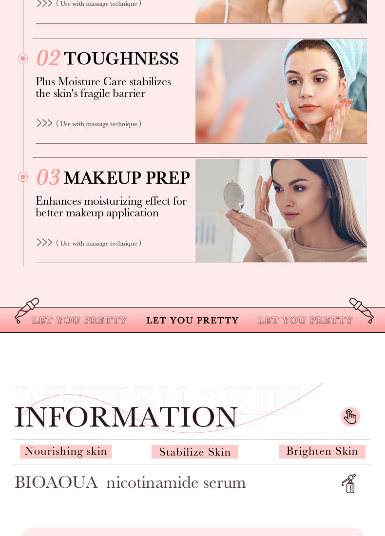 BIOAOUA Essence Series Hydrating and Nourishing Vitamins C Essence  Foreign Trade Factory Direct Sales