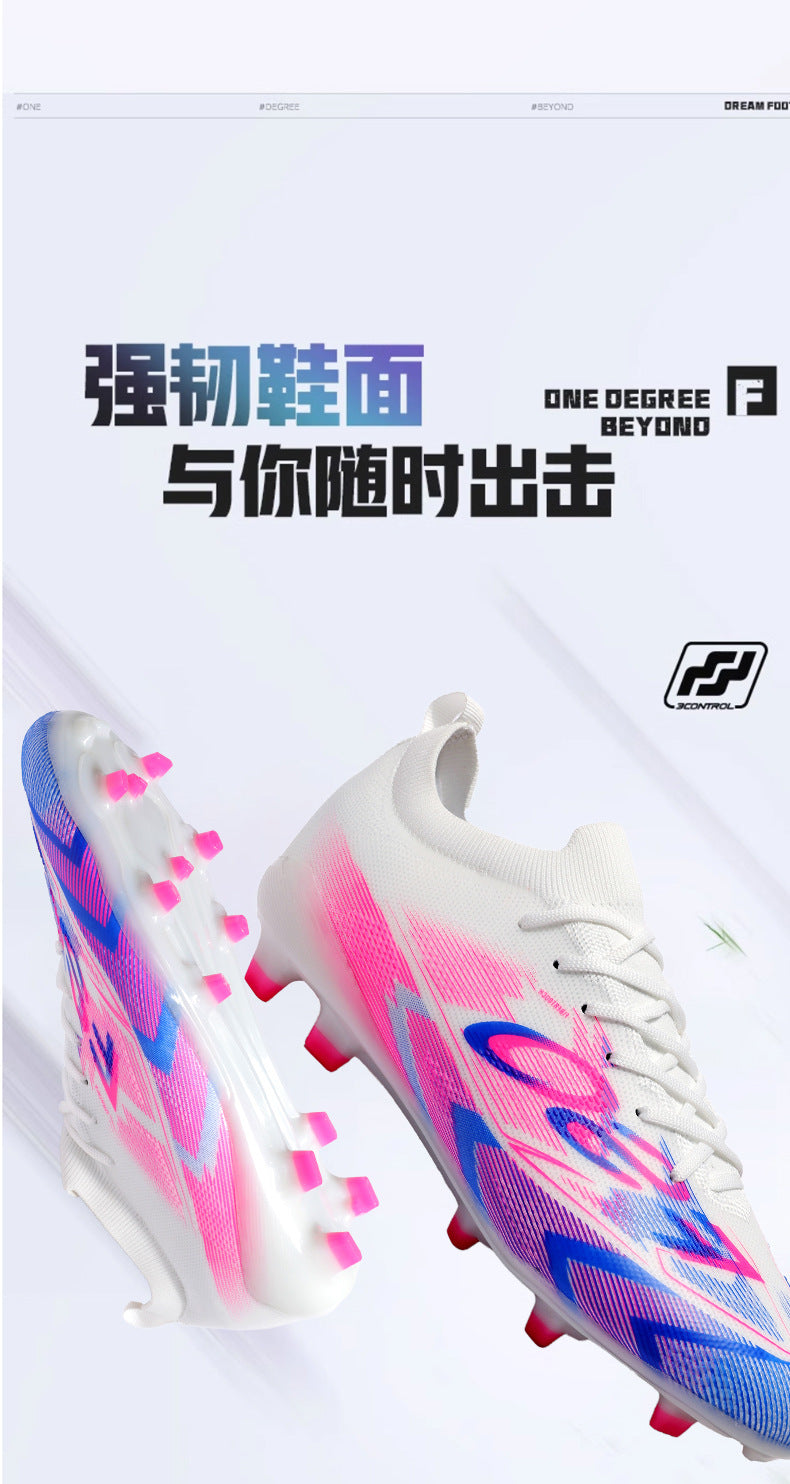 Manufacturer Football Shoes Long Spikes Student Adult Outdoor Turf Training Shoes Professional Competition Sports Shoes Wholesale