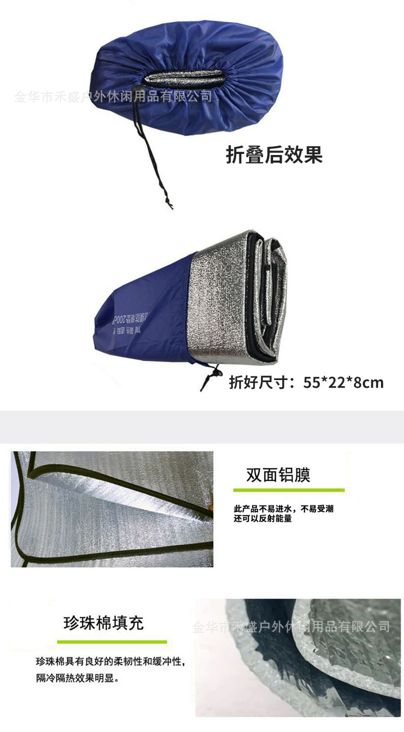 Source Manufacturer Outdoor Moisture-Proof Mat Picnic Mat Wholesale Pearl Cotton Coated Aluminum Film Double-Sided Aluminum Film Mat Camping Mat