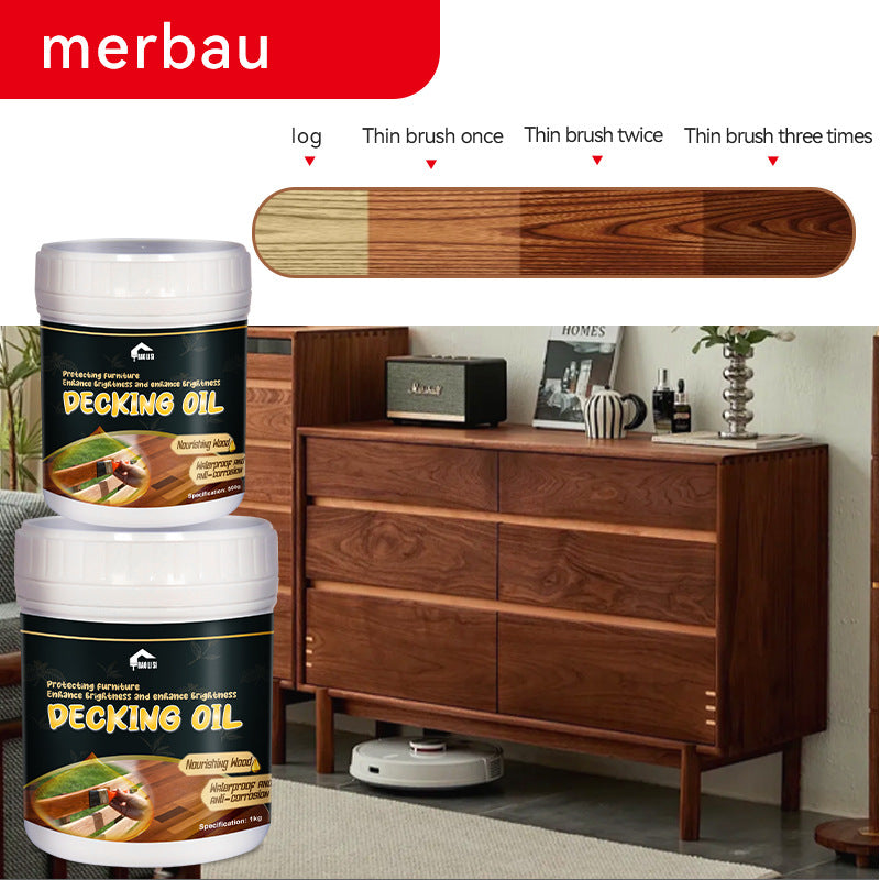 baolisi Water-based Wood Wax Oil Indoor Tables and Chairs Doors and Windows Furniture Renovation Color Change Transparent Wood Latex Paint Coating