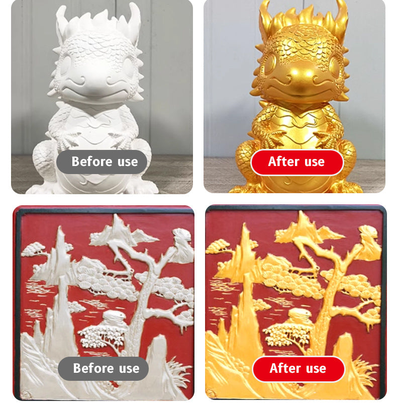 Gold and Silver Latex Paint baolisi Iron Art Steel Color Steel Tile Renovation Coating Anti-Rust Industrial Metal Paint