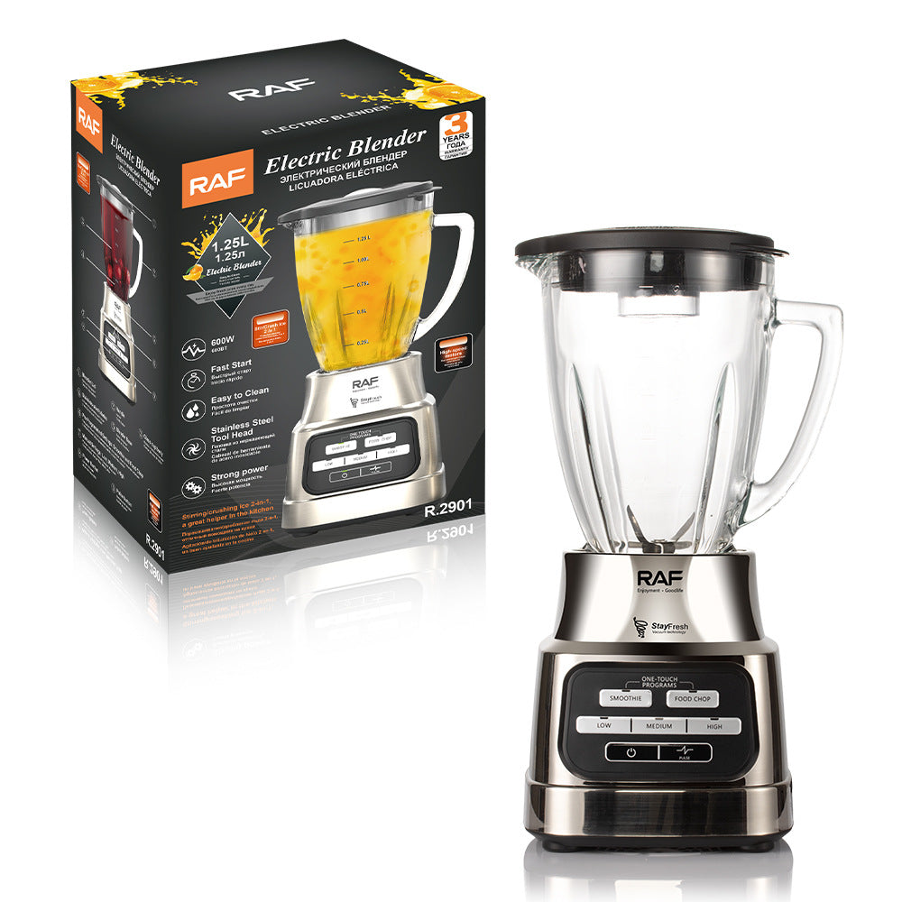 RAF European Standard Smoothie Blender1.25L Electric Soy Milk Maker Blender Household Juice Processor2901