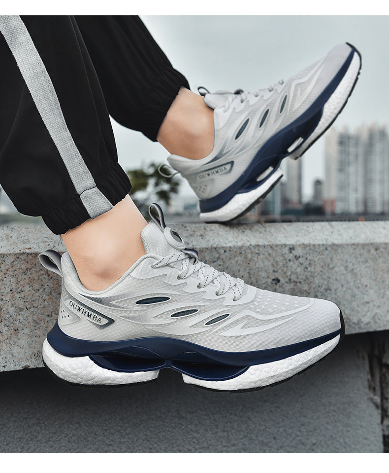 Summer Breathable Men's Shoes2025New Youth Sports Casual Running Shoes Student Lightweight Dad Mesh Trendy Shoes