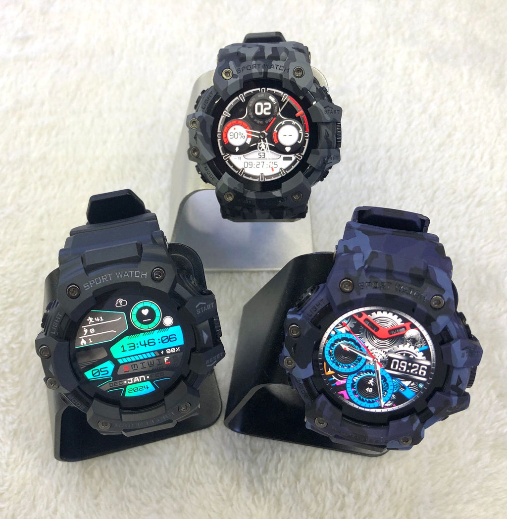 LC21Smart Watch Bluetooth Call True Heart Rate Step Sleep Compass Deep Waterproof Mechanical Style Sports