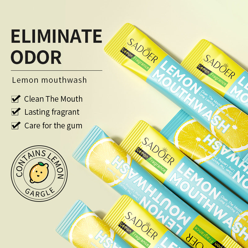Cross-border Lemon Mouthwash Strips Oral Care Disposable Portable Cleaning Export Manufacturer Wholesale